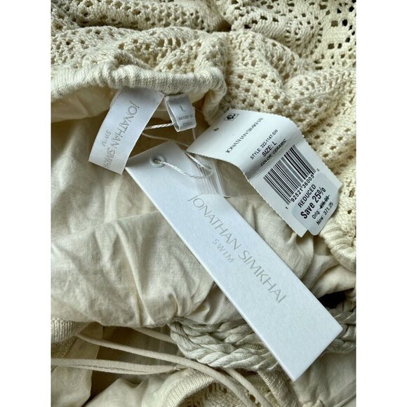 Jonathan Simkhai swim sz L Maxi Coverup Crochet Designer Luxury Boho Western - Picture 7 of 7